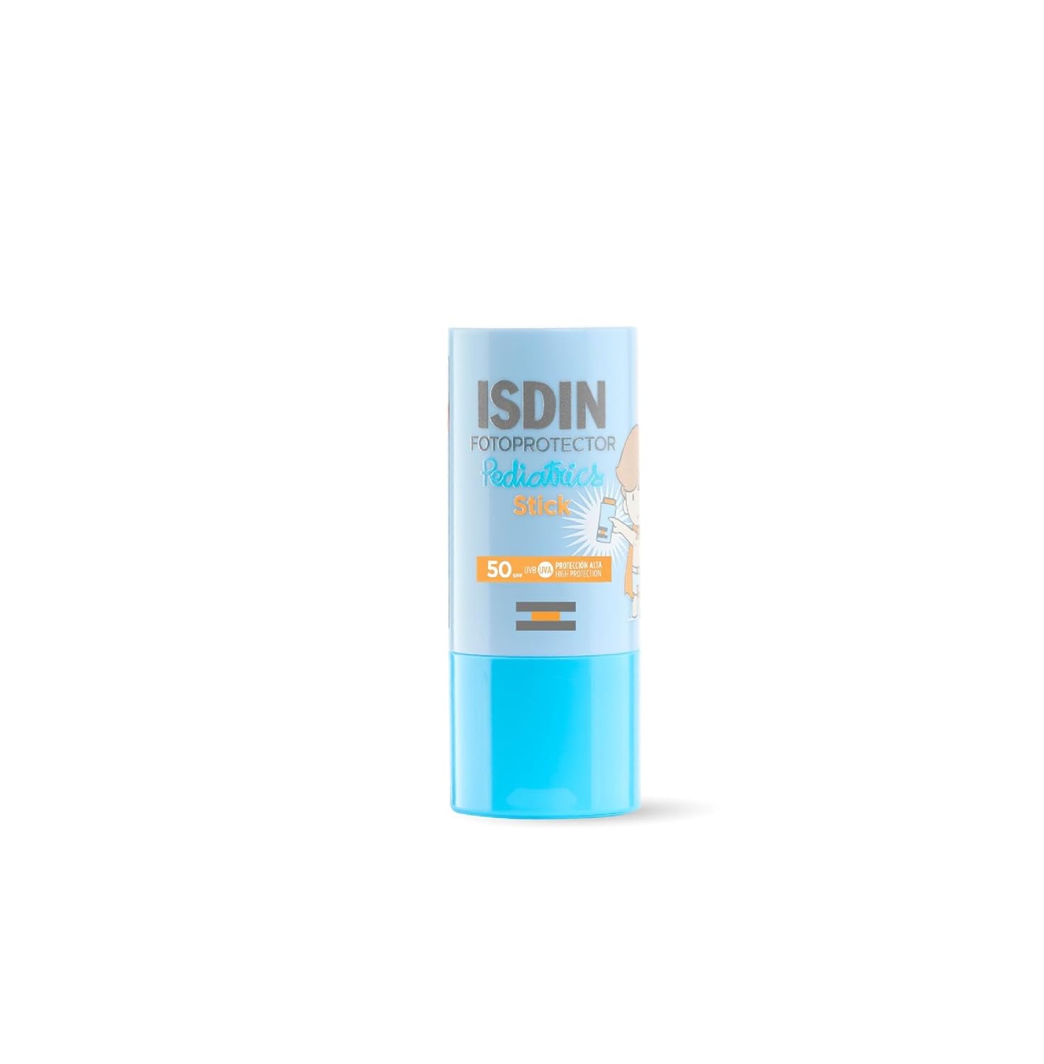 ISDIN Pediatrics Stick SPF 50 Protector en Stick para Niños y Bebés, Alta Protección en las Zonas más Sensibles y Expuestas, 20 g