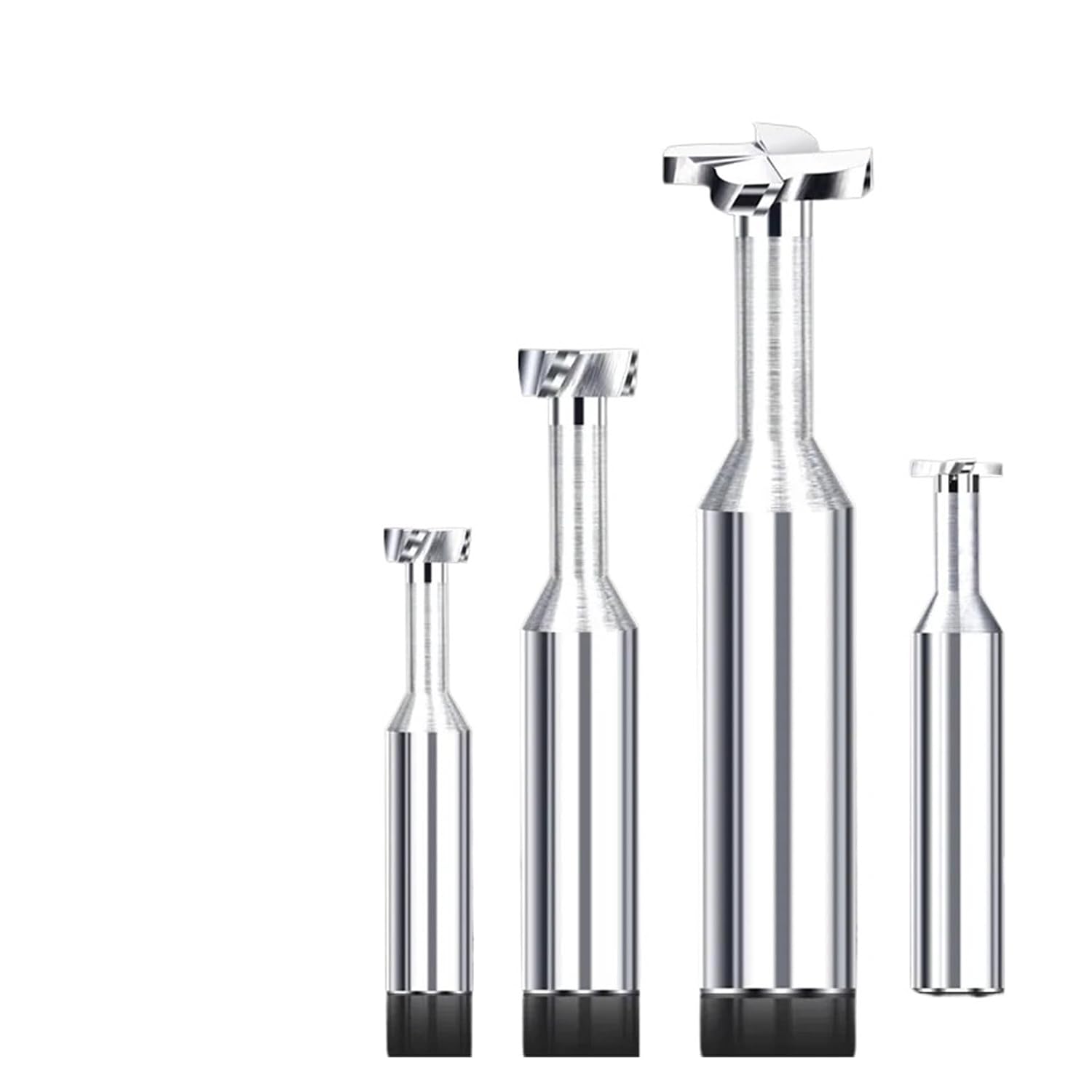 T Slot End Mill, Carbide T Slot Milling Tungsten Steel End Mills Tools 2mm 3mm 4mm 5mm 6mm 8mm 0.3H4H
