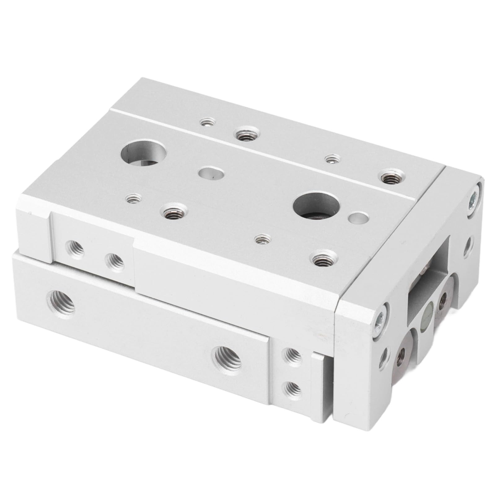 Cilindro de Aire Neumático, Cilindro de Mesa de Etapa Lineal de Aluminio, Cilindro de Mesa Lineal de Doble Acción Aleación Deslizante Mesa de Doble Acción Cilindro de Aire de