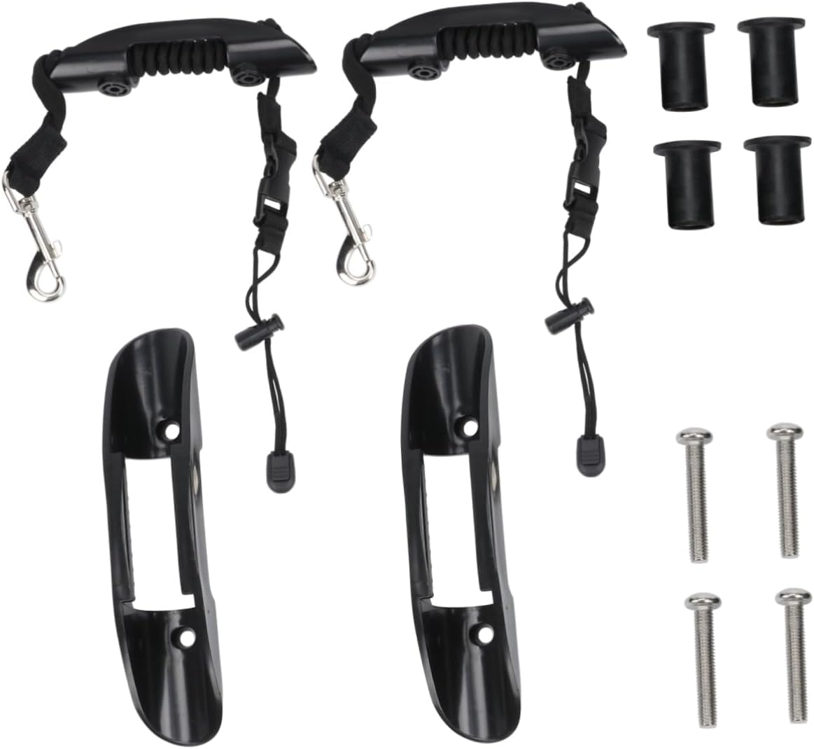 Outanaya 12 Pcs Kayak Paddle Holder Clip Leashes Kayak Accessories with Bungee Safety Cord for Secure Paddling Canoes Fishing and Rafting