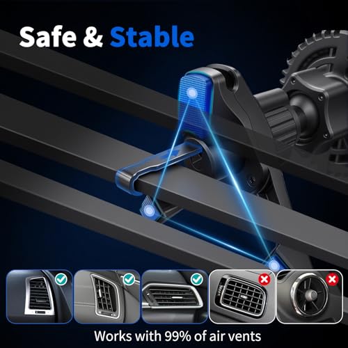 Image of Magnetic Phone Holders for Your Car, Magsafe Cooling Car Mount Charger, Vent & Dashboard Cell Phone Mount, 15W Wireless Fast Charging for iPhone & Android, 360 & Hands Free, Summer Car Accessories