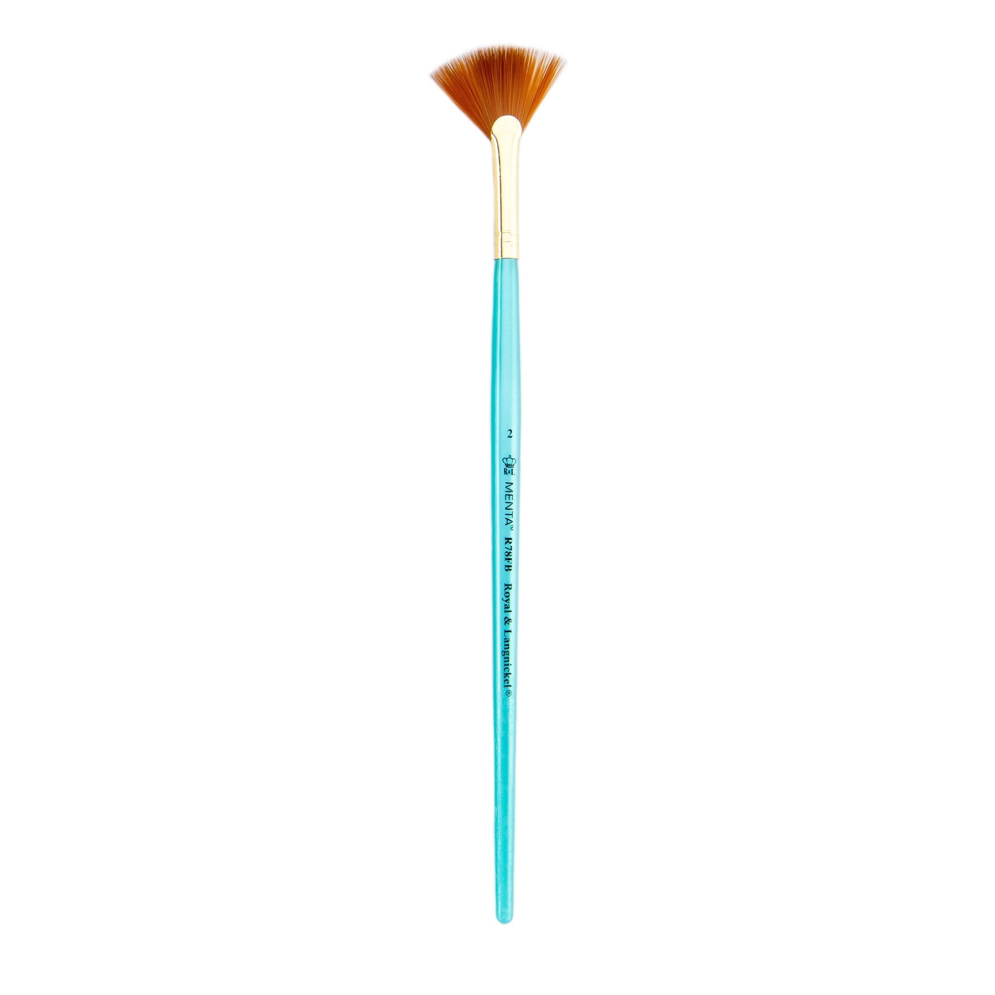 Menta Synthetic Sable Fan Brush - 6
