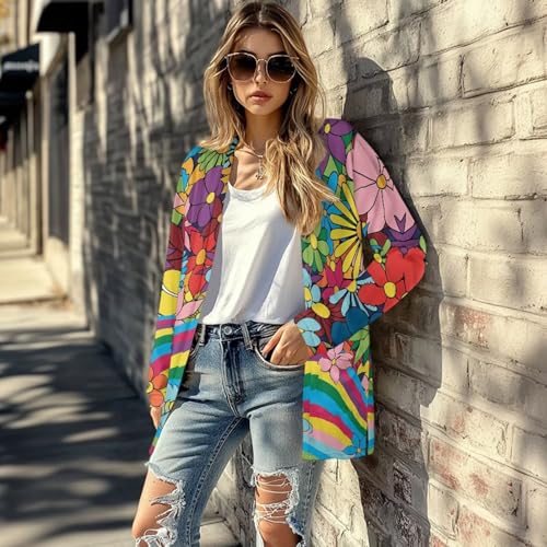 Image of Biyejit Women's Long Sleeve Open Front Cardigan Casual Loose Lightweight Cardigans with Pockets Drape Cardigan