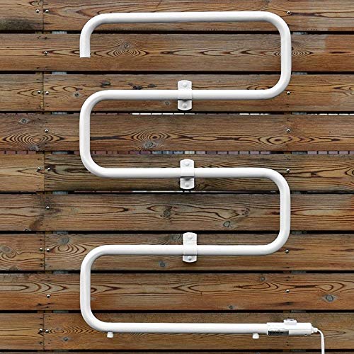 Bakaji Scaldasalviette Termoarredo Elettrico Da Bagno 2In1 Da Terra E Parete Asciugabiancheria Portasciugamani Con Elementi In Alluminio Riscaldanti (4 Elementi) - 6
