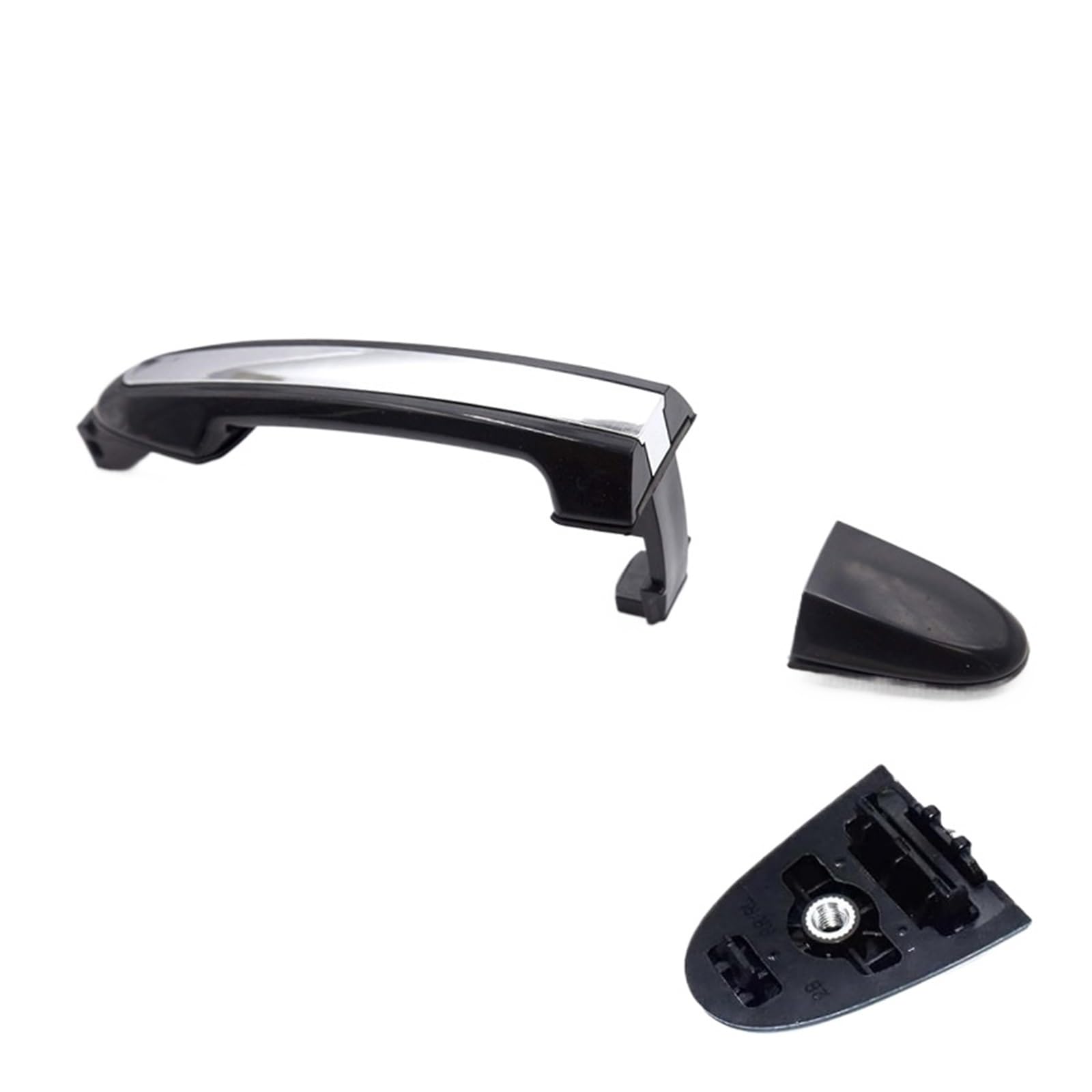 ASDDLLNN Exterior Sliding Door Handle for Hyundai for Santa Fe 2007-2012 Black Exterior Door Handle Replacement Front Rear Left Right Outside(Rear Left)