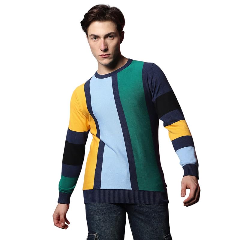 Price History of Campus Sutra Colorblock Round Neck Casual Men