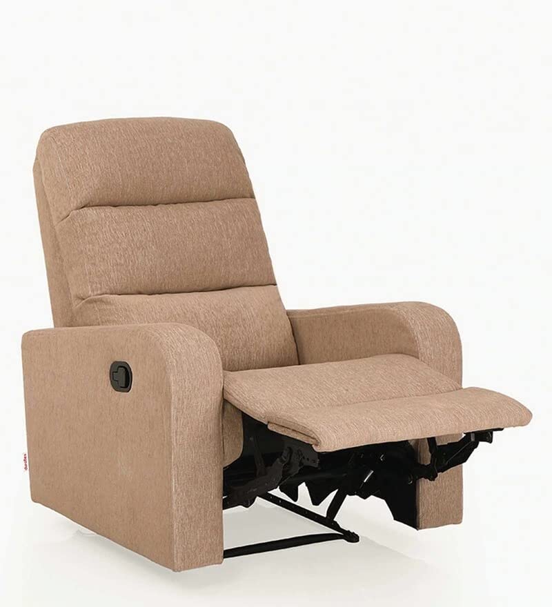 Image of Torque - Spino 1 Seater Fabric Manual Recliner | Recliner Sofa /Chair for Living Room, Bedroom, Office (Beige) | 1 Year Warranty