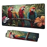 【WASSERDICHTES GAMING-MAUSPAD】 Dieses Gaming-Mauspad hat eine wasserdichte Beschichtung, die Flüssigkeiten von der Oberfläche abperlen lässt. Verhindert effektiv Schäden durch verschüttete Getränke oder andere Unfälle. Es lässt sich leicht mit einem feuchten Tuch abwischen und fertig