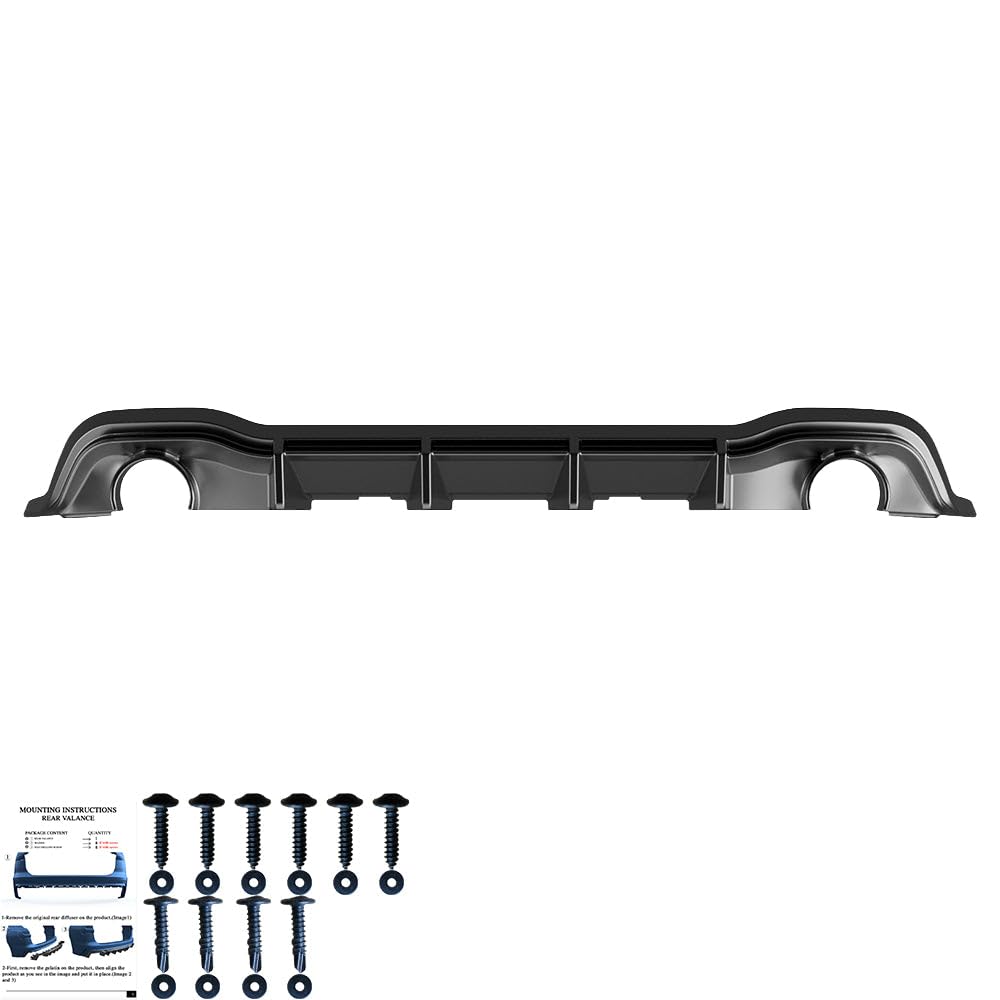 Oneway Diffusore Posteriore compatibile con Volkswagen Golf VIII HB GTI 2020- - Nero lucido
