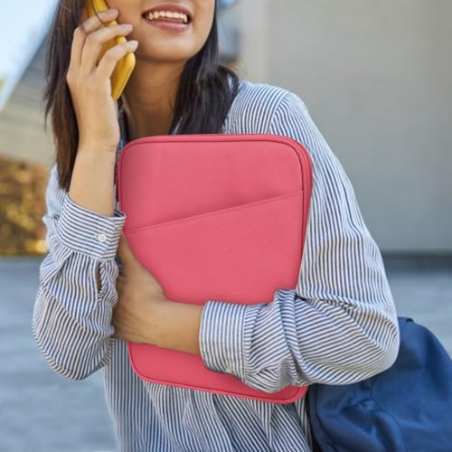 Image of Dadanism 9-11 Inch Tablet Sleeve Bag Carrying Case for iPad (A16) 11th Gen 11 inch, iPad 10th Gen 10.9 inch Air 5 /4, iPad Air M4 /Pro M5 11 inch, iPad 9 /8 /7th Gen 10.2 inch, Galaxy Tab A11+ Plus 11 inch, Watermelon Pink