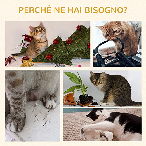 PawHut Albero per Gatti in MDF con Tiragraffi per