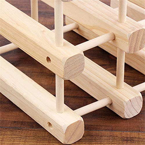 Soporte de vino plegable para 2 botellas color beige miniatura 4