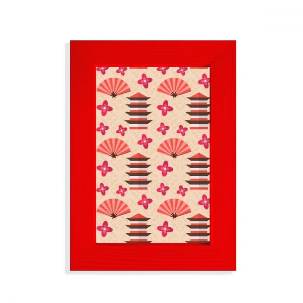 Cadre photo Japon Sakura rouge pour sublimer la déco de votre salon