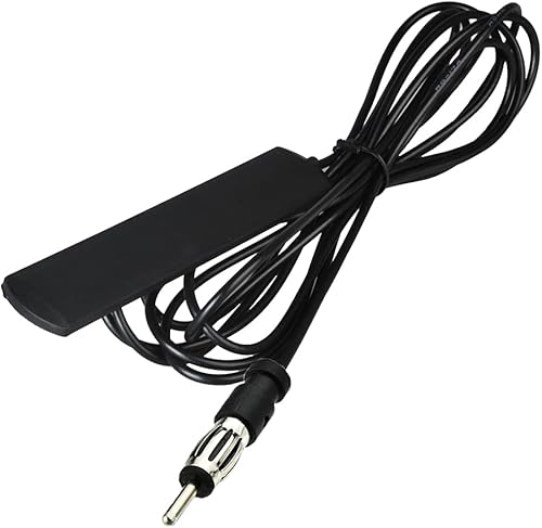 RedYutou Antena de coche AM FM Radio Antena de coche adhesivo oculto Patch Antena de coche para camión de radio de 10 pies