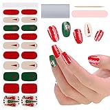 🎅Pegatina de esmalte de uñas de gel real: las nuevas tiras de esmalte de uñas de gel semi-endurecido están hechas de ingredientes de esmalte de uñas de gel real.