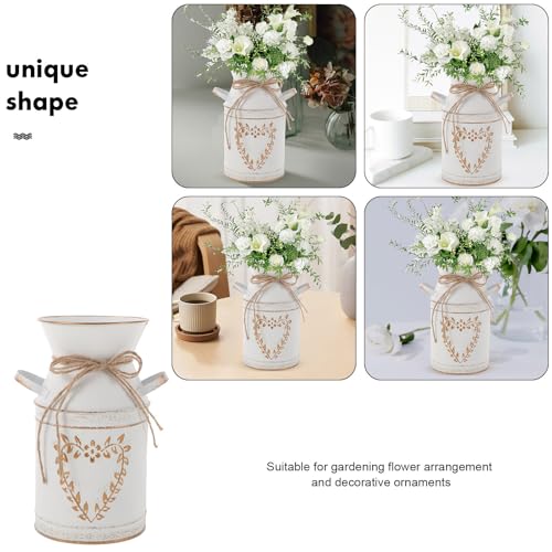 Vases rustiques pour fleurs en métal galvanisé déco table et jardin