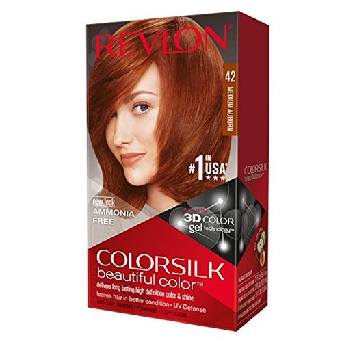 Revlon ColorSilk Hair Color, 42 Medium Auburn 1 ea (Pack of 11)