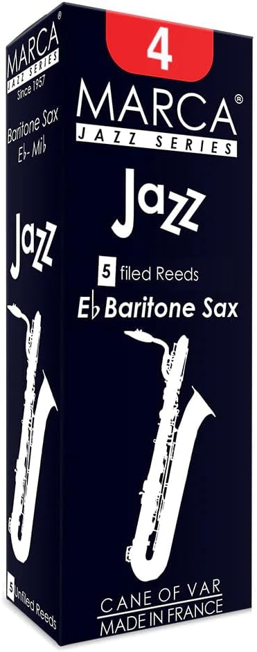 JAZZ 4 Baritone Sax Reeds (Pack of 5)
