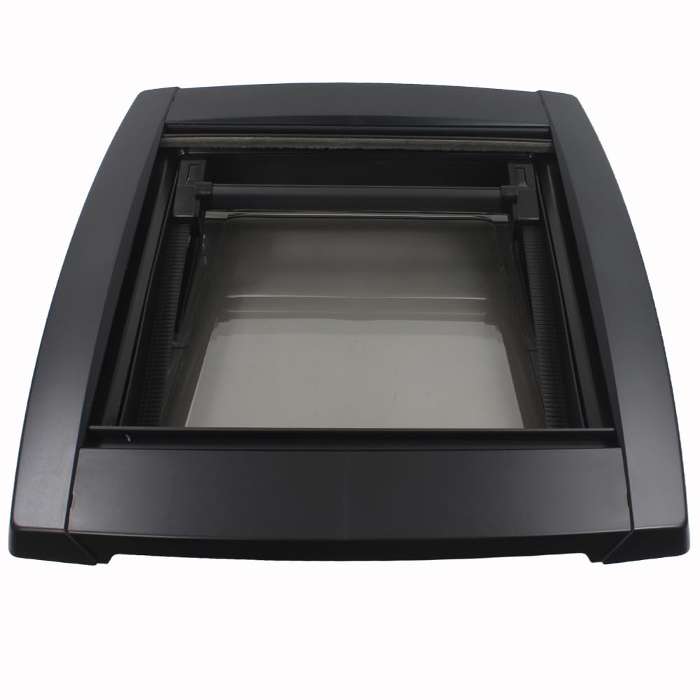MPK VisionStar M - Claraboya de cristal transparente tintado, 40 x 40 cm, Edición Negra