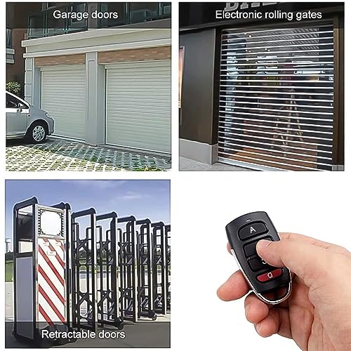 Universal Duplicator Garage Door Remote, 433.92 Mhz for Gate Replacement Electric Gate, Cloning Remote Control Keychain (4 PCS) - Image 4