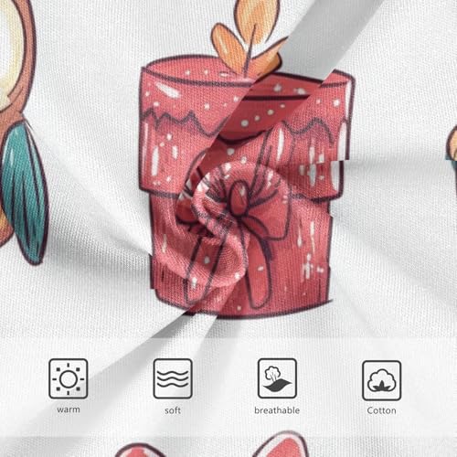 Girls' Sport Panties Organic Underpants for Toddlers Christmas Owl3