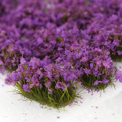 FMHXG Lavender Flower Group 53PCS Bushy Tuft Lavender Flower Cluster Vegetation Groups for DIY Architecture Building Model Train Landscape Railroad Scenery, Miniature Static Scenery Model FMHXG Lavender Flower Group 53PCS Bushy Tuft Lavender Flower Cluster Vegetation Groups for DIY Architecture Building Model Train Landscape Railroad Scenery, Miniature Static Scenery Model
