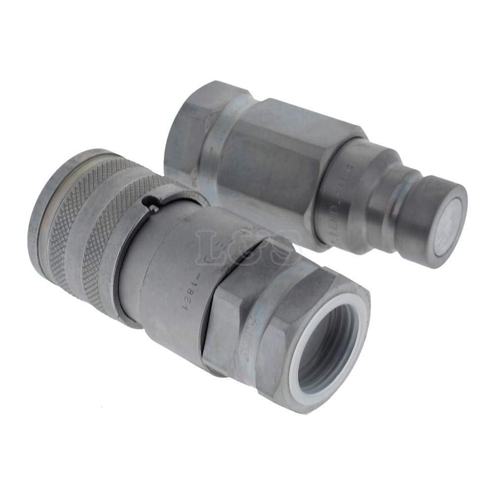 L&S Engineers Hydraulic Flat Faced Coupling Set 1" Bsp