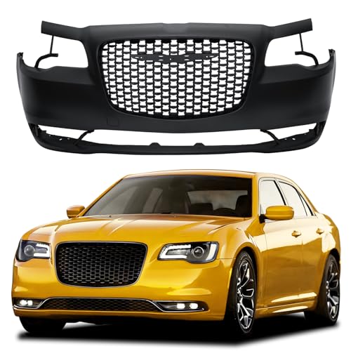 PENSUN Front Bumper Cover & Grille Assembly Fit for Chrysler