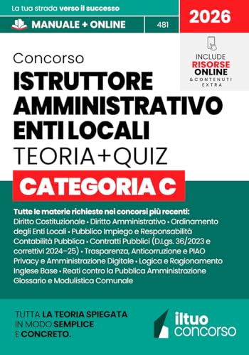 CONCORSO ISTRUTTORE AMMINISTRATIVO ENTI LOCALI - CATEGORIA C: Gui...