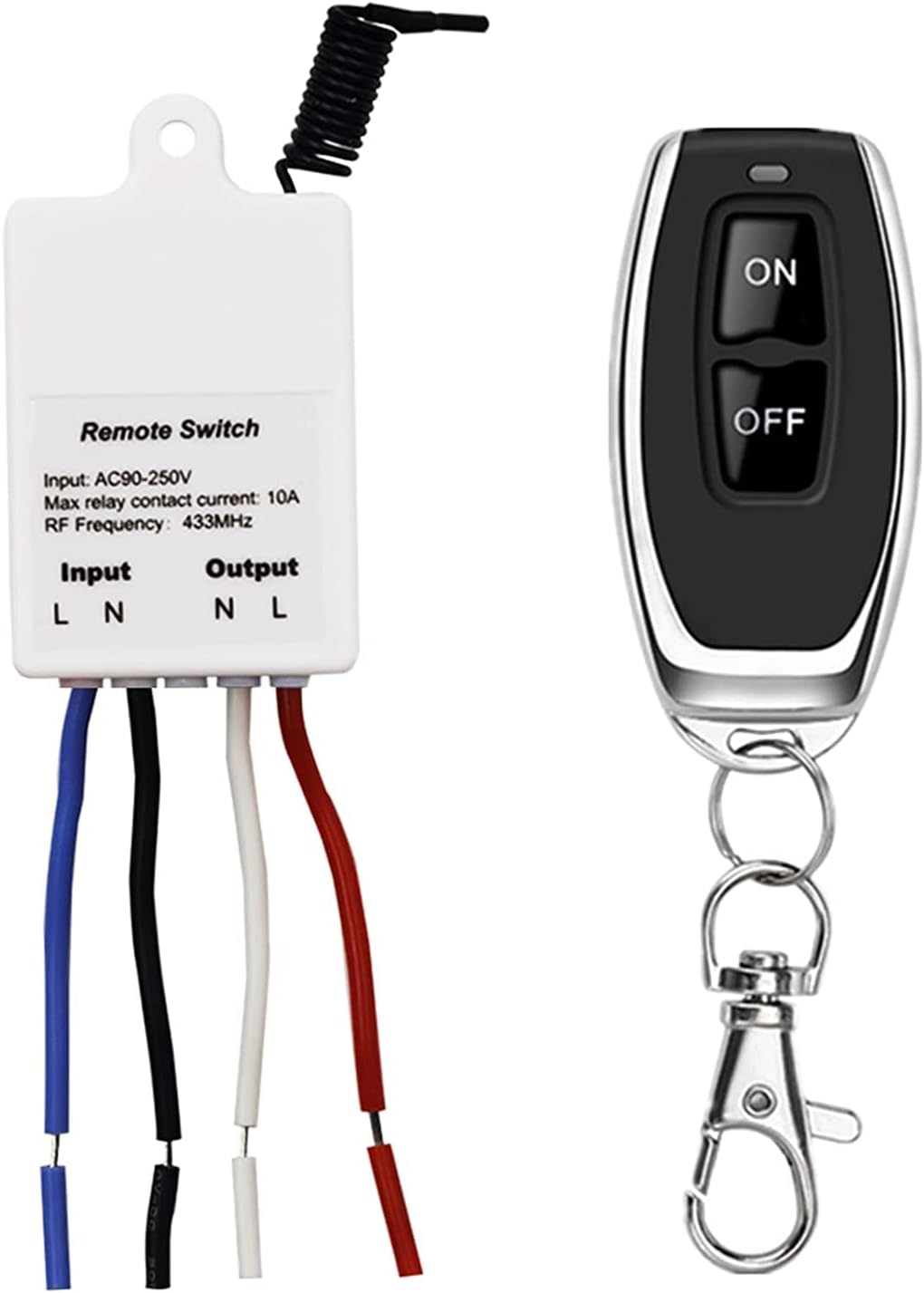 QIACHIP Wireless Light Switch AC 110V 230V Remote Light Switch Kit