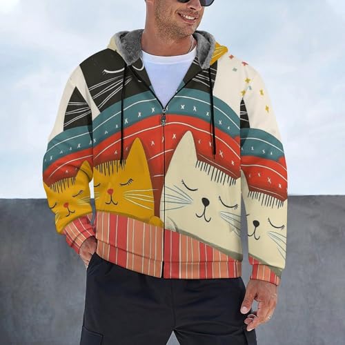 Chaqueta polar acolchada hombre resistente al viento con forro térmico 2
