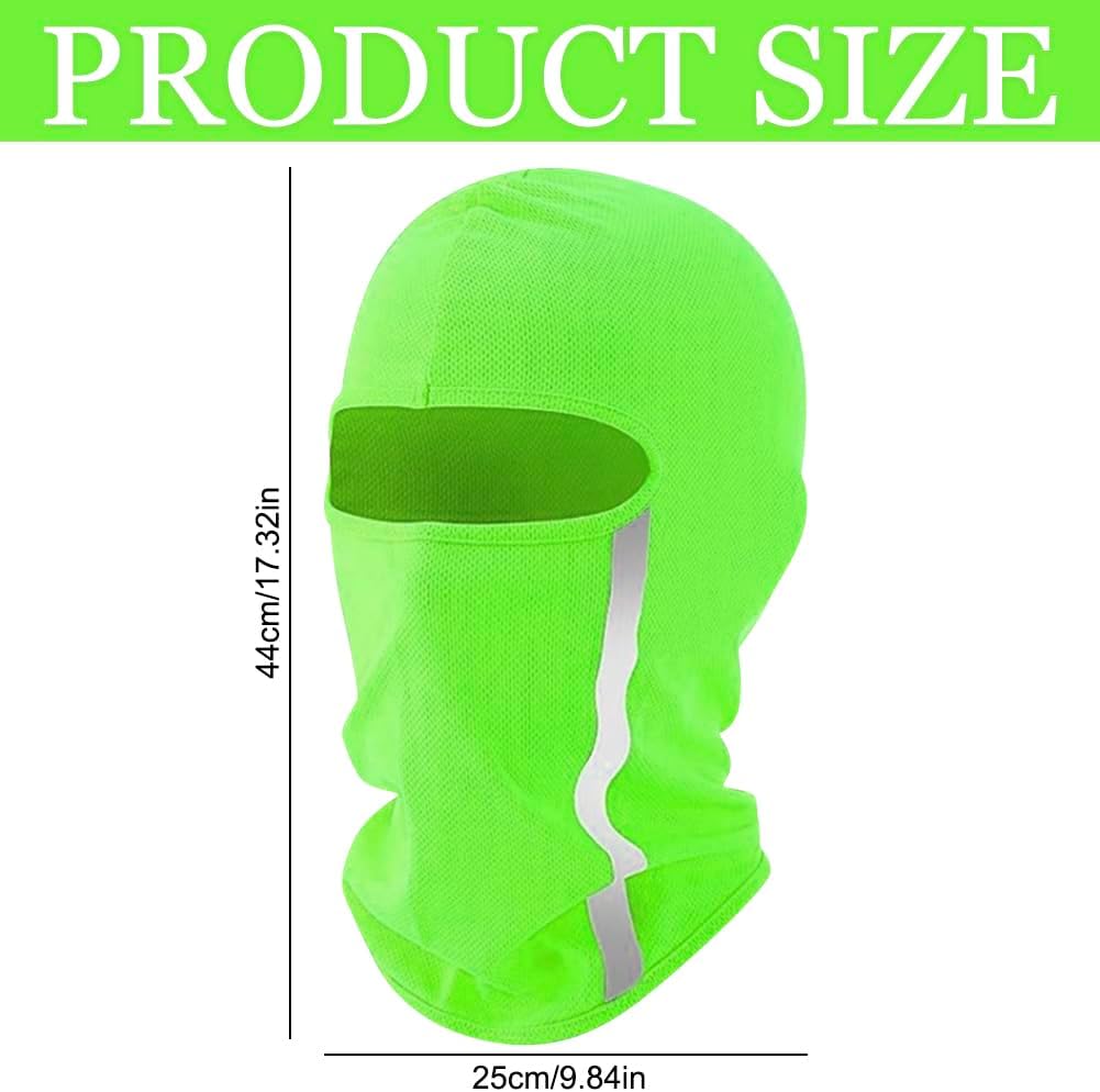 10 Pcs Summer Balaclava Cooling Full Face Ski Mask UV Protection Full Face Cover with Reflective Strip