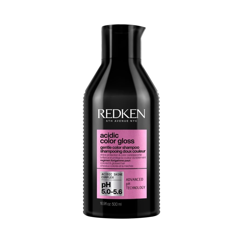 Redken Pflegendes Shampoo für Reinigung und Farbschutz bei gefärbtem Haar, Farbbrillanz für bis zu 32 Haarwäschen, Mit Glanzkomplex & pH-ausgleichende Formel, Acidic Color Gloss Shampoo, 500 ml