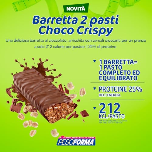 Pesoforma Barrette Choco Crispy 2 Pasti 2 Pezzi Da 58 G - 2