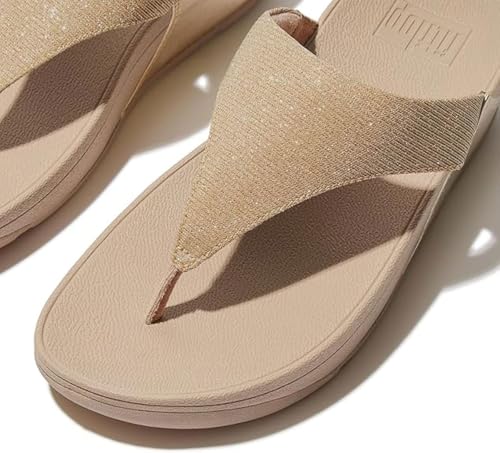 Image of FitFlop Women's LULU Suede Toe-Post Sandals | Lightweight Summer Walking Sandals with Cushioned Comfort, Arch Support & Grip