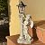Aloak Angel Statue with Solar Lights (Right) 19.7 Inch, Outdoor Solar Angel Garden Statue with Roma Pillar for Garden Lawn Deocr, Christian Religious Gift