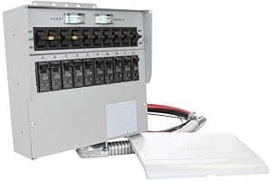 A510C Pro/Tran2 50-Amp 10-Circuit 2 Manual Transfer Switch, Home Transfer Switch for Generator
