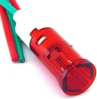 10 YC-9WPM-5R-120-N-10 YuCo CE Listed 9MM Compact Panel Mount Indicator Pilot Light LED RED 120V AC/DC