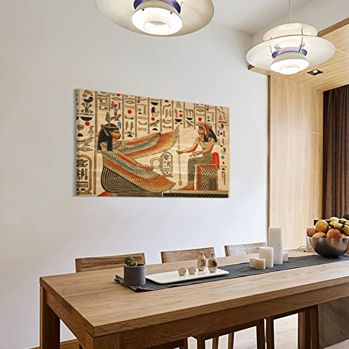 Aesthetic Posters Ancient Egypt Pharaoh Papyrus Painting For Bedroom Wall Decor Wall Art Paintings Canvas Wall Decor Home Decor Living Room Decor Aesthetic 20X30Inch(50X75Cm) Frame-Style #TOP2