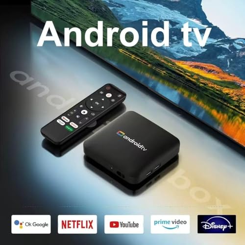 Image of Android TV Box with Voice Remote | OTT Apps Support (8GB+128GB) | 4K Ultra HD | Black