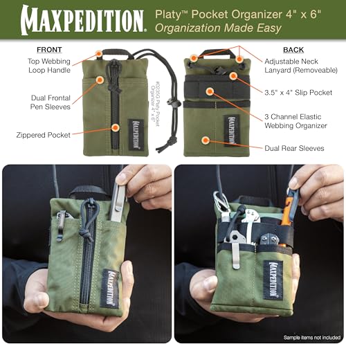 Image of Maxpedition Platy Pocket Organizer, EDC Tool Pouch, Neck Wallet