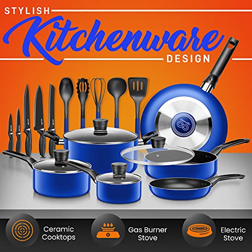 SereneLife-20-Piece-Blue-Cookware-and-Knives-Set-Includes-Multi-Sized-Non-Stick-Pots-and-Pans-with-Tempered-Glass-Lids-Heat-Resistant-Dishwasher-Safe-Includes-Utensils