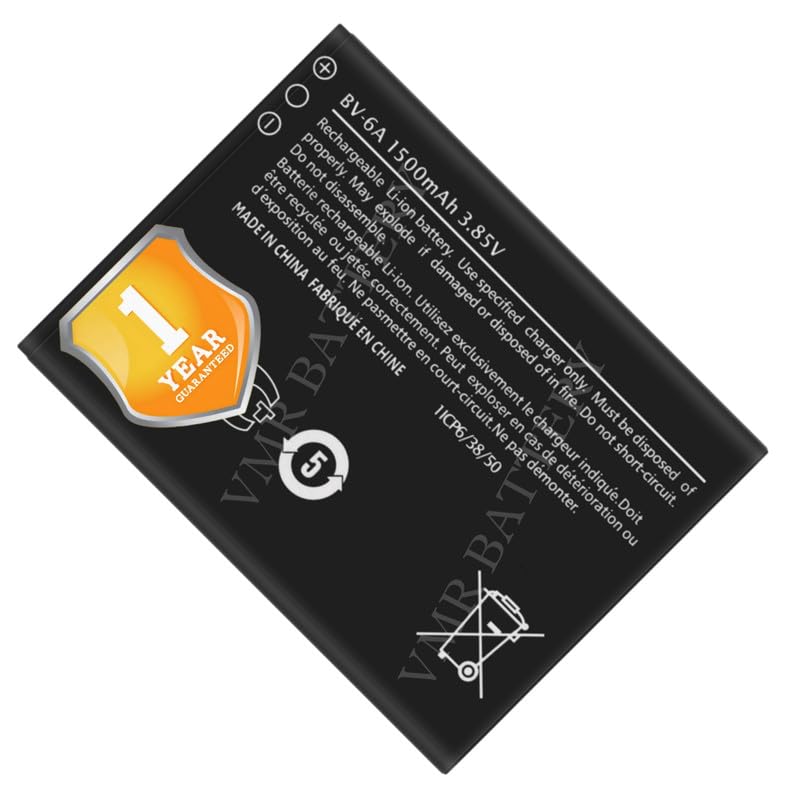 Image of Original BV-6A Battery Compatible for Nokia 8110 4G (TA-1067, TA-1071) | Banana 2060 3606 5250 - (1500mAh) - 1 Year Warranty K7