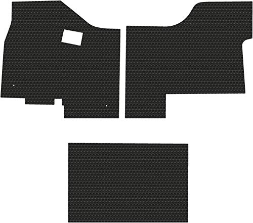 Lloyd Mats Compatible with Kenworth T680   T880 Fits 2013-2020 All-Weather Rubber 3 Piece (Full Cab) Floor Mats - Pick Black Gray or Tan (Black)