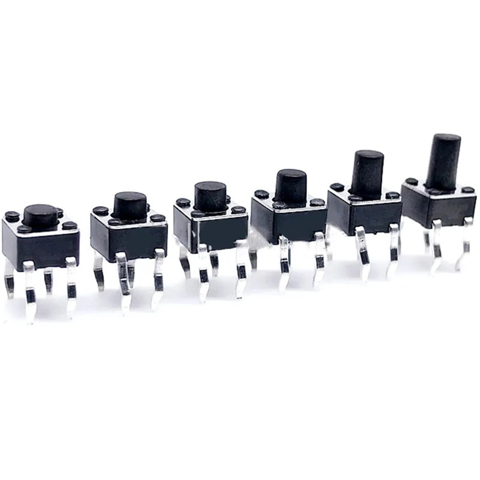 Interruptor de botón táctil de alta durabilidad con pulsación precisa de 4.5x4.5x5mm 3