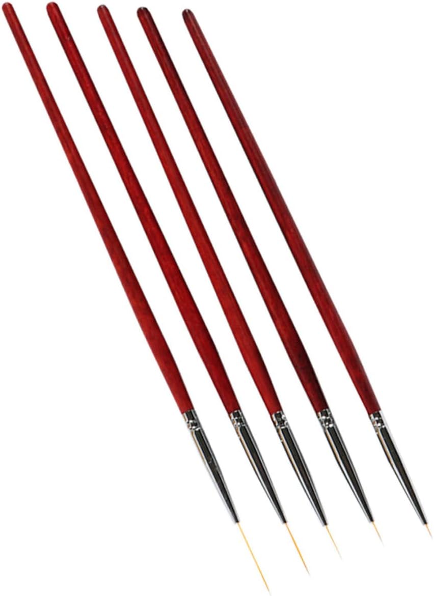 minkissy Nail Tools Manicure Set 5 Pieces Nail Art Liner Brushes Stylish Design For Gift minkissy Nail Tools Manicure Set 5 Pieces Nail Art Liner Brushes Stylish Design For Gift