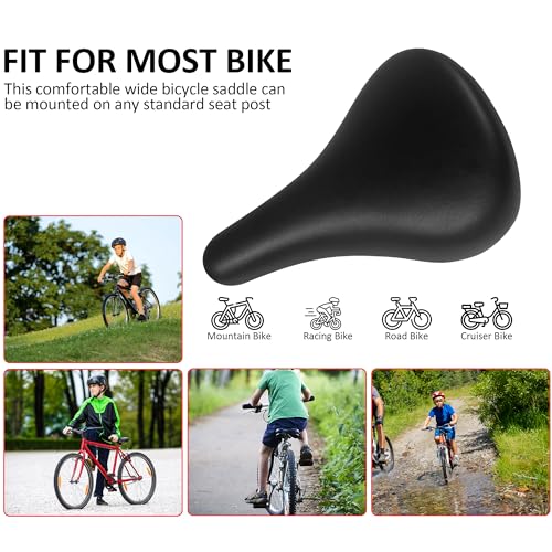UZOASO Kids Bike Seat Fit 14 16 18 20 24 Inch for Kids Toddler Bike Boys Girls Child Bicycles Replacement Kids Bike Saddle Enhance Young Little Riders Riding Experience