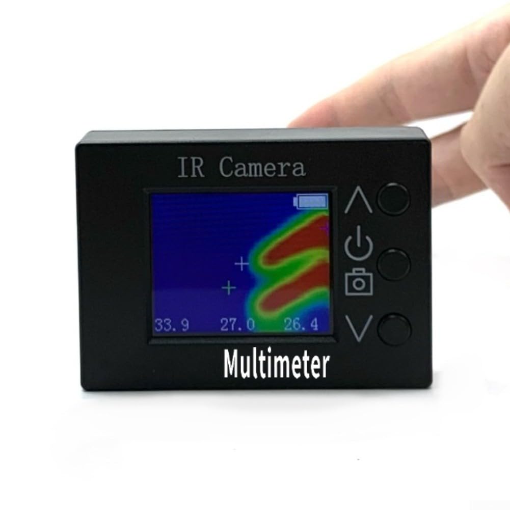 2-in-1 per multimetro IR per immagini termiche con fotocamera 32x24, da -40 a per gamma 300C, aggiornamento 8Hz, termometro digitale a infrarossi ricaricabile di tipo C per test HVAC