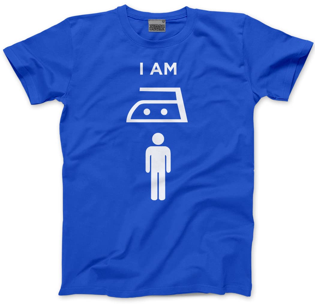 Hotscamp Men's Blue I Am Iron Man Unisex T-Shirt - XX-Large