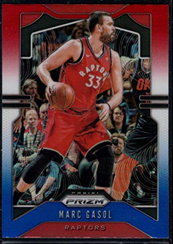 2019-20 Panini Prizm Prizms Red White and Blue #153 Marc Gasol Toronto Raptors Basketball Card